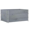 vidaXL Pallet Collars 3 pcs Grey 120x80 cm Solid Wood Pine