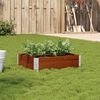 vidaXL Garden Planter Brown 80x60 cm Solid Wood Pine