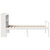 vidaXL Bookcase Bed without Mattress White 90x190 cm Single Solid Wood Pine