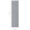 vidaXL Runner Rug BCF Grey 80x350 cm