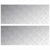 vidaXL Stair Tread 2 pcs 100 x 40 cm Silver Aluminium Rectangular