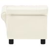 vidaXL Dog Sofa Cream 83x45x42 cm Faux Leather