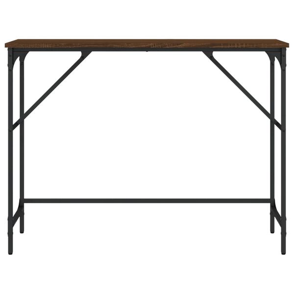 vidaXL Console Table Brown Oak 100x32x75 cm Engineered Wood