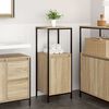 vidaXL Bathroom Cabinet with Shelves Sonoma Oak 36x35x95 cm