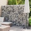 vidaXL Gabion Wall with Covers Galvanised Steel 300x30x200 cm