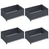 vidaXL Lawn Edging 4 pcs 100 x 60 x 35 cm Steel Anthracite