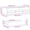 vidaXL Daybed with Drawers without Mattress Grey Sonoma 100x200 cm