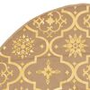vidaXL Luxury Christmas Tree Skirt with Sock Yellow 90 cm Fabric