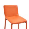 vidaXL Bar Stools 2 pcs Orange Faux Leather
