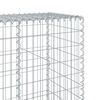 vidaXL Gabion Basket with Cover 200x50x200 cm Galvanised Iron