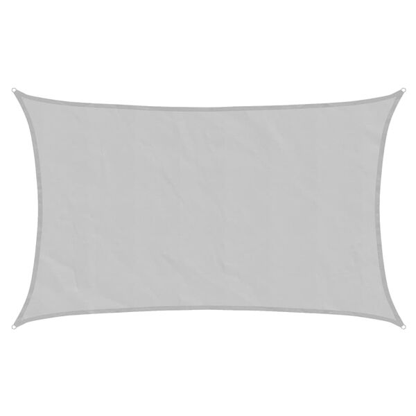 vidaXL Sun Shade Sail Light Grey 8x5 m 100% Polyester Oxford