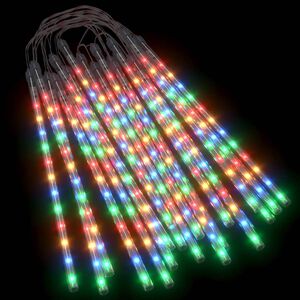 vidaXL Meteor Lights 20 pcs 30 cm Colourful 480 LEDs Indoor Outdoor