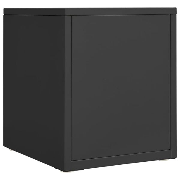 vidaXL Office Cabinet Anthracite 28x35x35 cm Metal