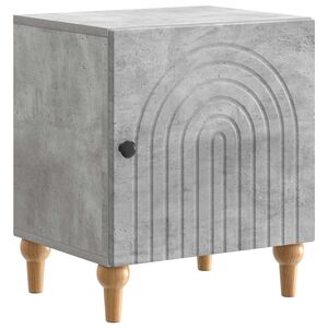 vidaXL Bedside Cabinet Concrete Grey 43 x 34.5 x 50 cm Engineered Wood
