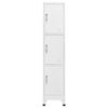 vidaXL Locker Cabinet with 3 Compartments 38x45x180 cm