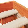 vidaXL Bed Frame without Mattress Wax Brown 120x200 cm Solid Wood Pine