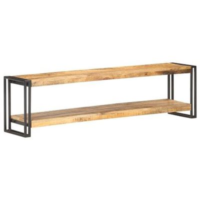 vidaXL TV Cabinet 150x30x40 cm Rough Mango Wood