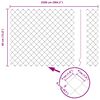 vidaXL Fence Post Green 25 x 0.4 m (40 x 40 mm mesh) Steel and PVC