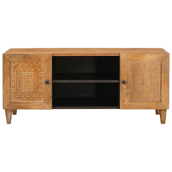 vidaXL TV Units Light Brown 105 x 33 x 46 cm Solid Mango Wood