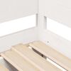 vidaXL Daybed with Trundle and Drawers without Mattress White 90x200 cm