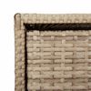 vidaXL Garden Storage Cabinet Beige 55x59x69 cm Poly Rattan