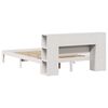 vidaXL Bookcase Bed without Mattress White 135x190 cm Doouble Solid Wood Pine