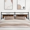 vidaXL Headboard Smoked Oak 193 cm Engineered Wood and Steel