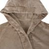 vidaXL Bathrobe Hoodie Camel XXXL Flannel