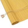 vidaXL Roller Blind with Curtains Manual Yellow 90 x 160 cm Bamboo