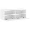 vidaXL TV Wall Cabinet White 80x30x30 cm Engineered Wood