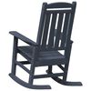 vidaXL Garden Rocking Chair 2 pcs Navy 70 x 92 x 108cm Plastic