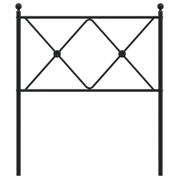 vidaXL Metal Replace Headboard White 75cm