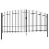 vidaXL Double Door Fence Gate Woerden with Spear Top 400x224.5 cm