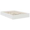 vidaXL Storage Bed with Headboard White 140 x 190 cm Engineered Wood