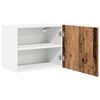 vidaXL Hanging Cabinet with Storage Old Wood and White 50 x 31 x 40 cm