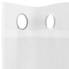 vidaXL Voile Curtains with Grommets 2 pcs White