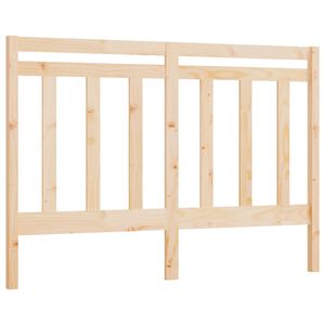vidaXL Bed Headboard 126x4x100 cm Solid Wood Pine