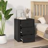 vidaXL Bedside Cabinet Black 50x36x60 cm Engineered Wood