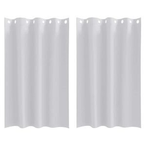 vidaXL Blackout Curtains with Rings 2 pcs Pale Grey 175 x 140 cm
