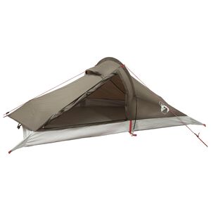 vidaXL Backpacking Tent 2-Person Brown and Grey