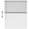 vidaXL Window Blind with Curtains Manual Silver Aluminium