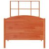 vidaXL Bookcase Bed without Mattress Wax Brown 75x190 cm Small Single Solid Wood Pine