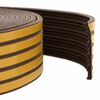 vidaXL Self-Adhesive Window Seal Brown 15 x 8 mm 100 m EPDM Foam