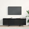 vidaXL TV Cabinet Black Oak 120 x 30 x 40.5 cm Engineered Wood