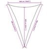 vidaXL Sunshade Sail 160 g/m&sup2; Anthracite 5x7x7 m HDPE