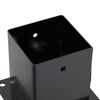 vidaXL Post Bases Square 4 pcs Anthracite 121x121 mm Powder-coated Steel