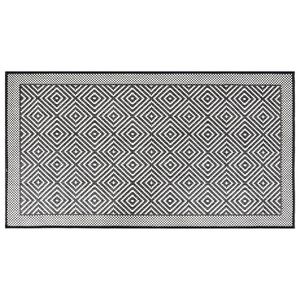 vidaXL Outdoor Rug Grey and White 80x150 cm Reversible Design