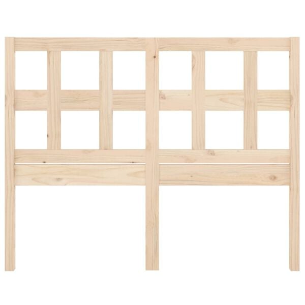 vidaXL Bed Headboard 125.5x4x100 cm Solid Wood Pine