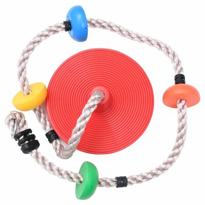 vidaXL Climbing Rope Swing with Platforms and Disc 200 cm