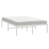 vidaXL Metal Bed Frame without Mattress White 120x190cm